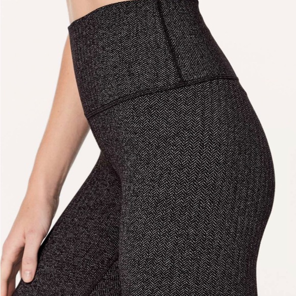 Lululemon Wunder Under Hi-Rise Tight, gray and black, sz 6 💛 - Picture 2 of 12